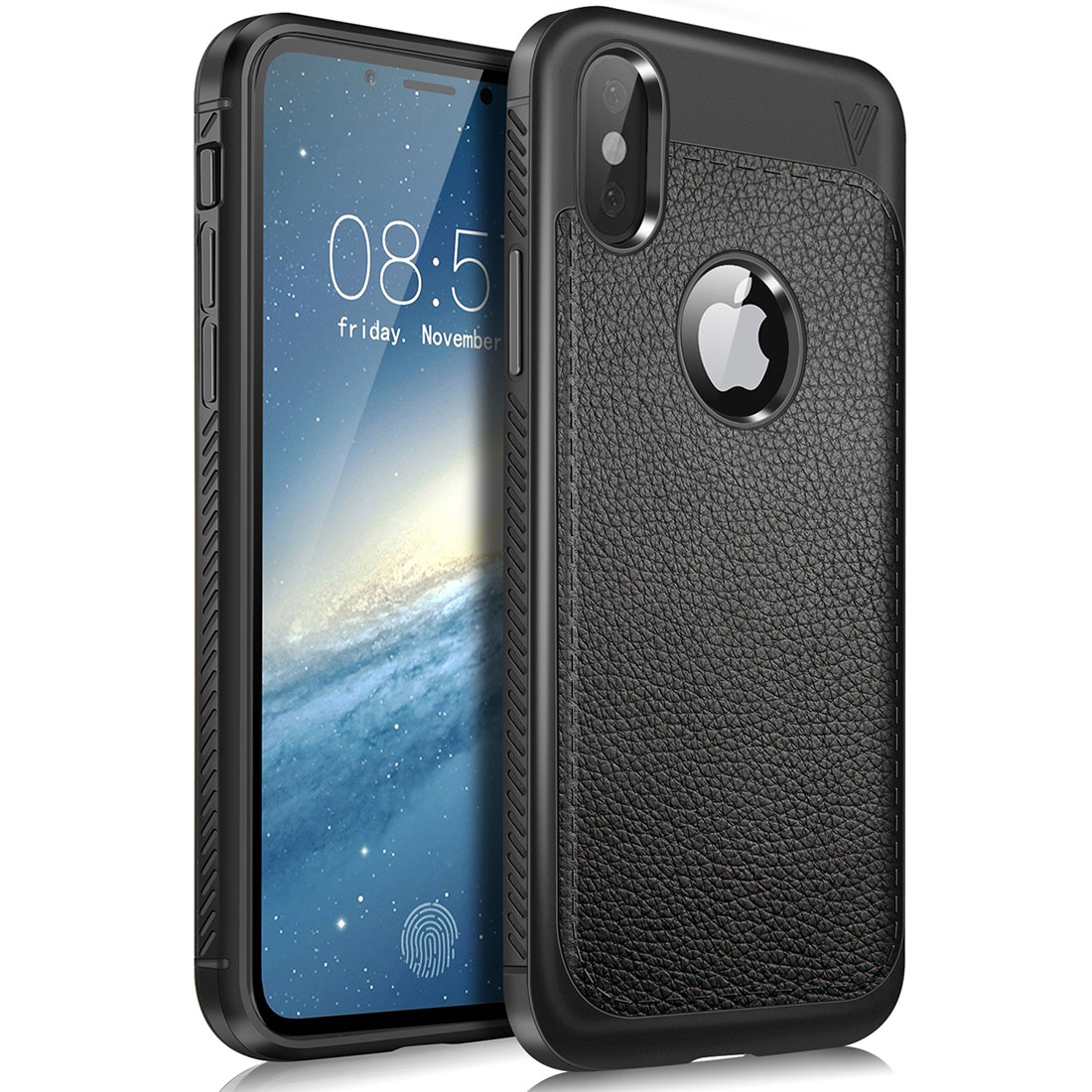 iPhone X Case Silikon TPU Schutzhülle - schwarz