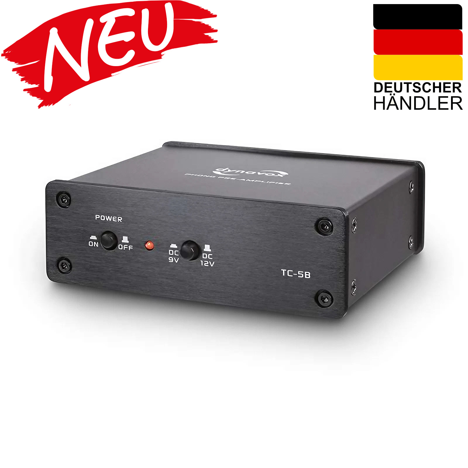 Dynavox TC-5B Profi Phonovorverstärker für MM - Systeme schwarz